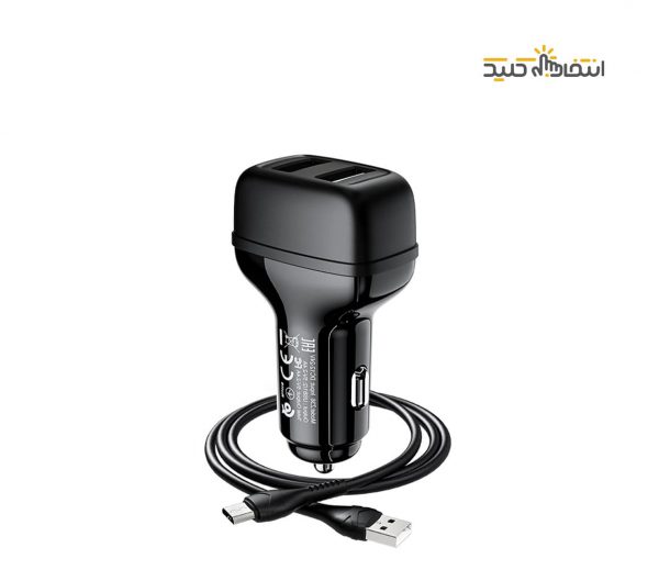 شارژر فندکی هوکو مدل Z36 همراه با کابل microUSB