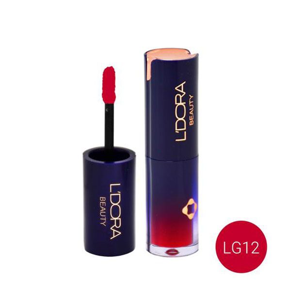 رژلب مایع نیمه مات کد LG12 لدورا